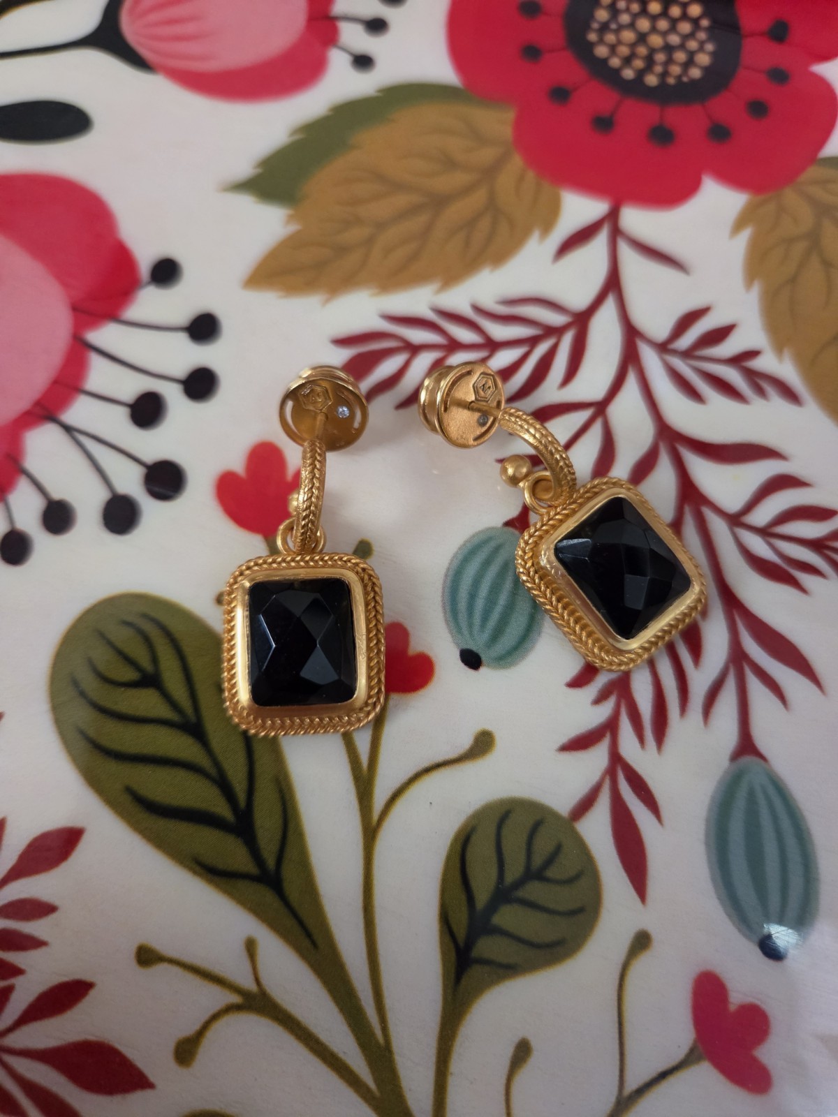 NWT Julie Vos 24K Gold Plated Earrings