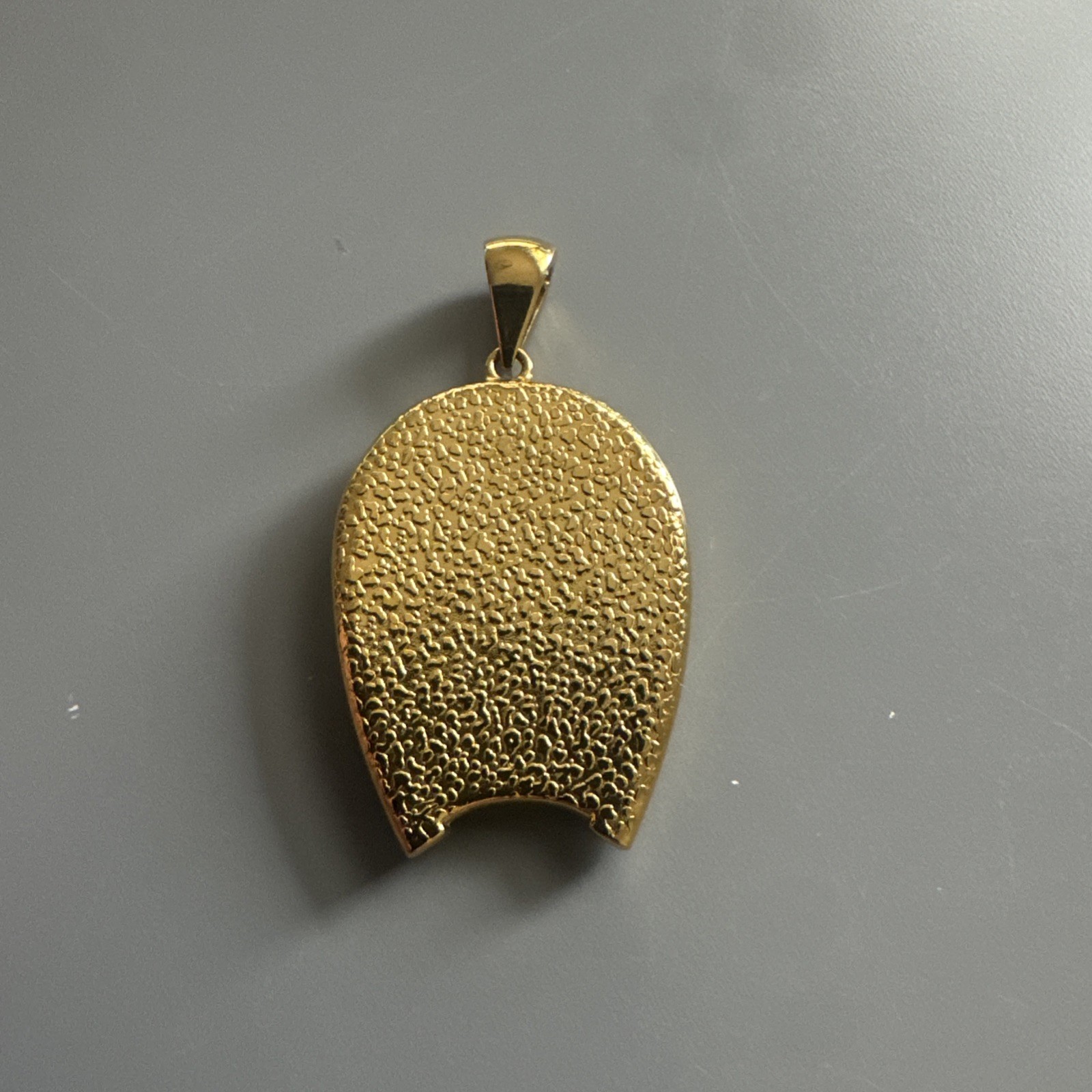 Gold Plated Virgin Mary Stainless Steel Pendant Jesus Cubic Zirconia 24” Chain