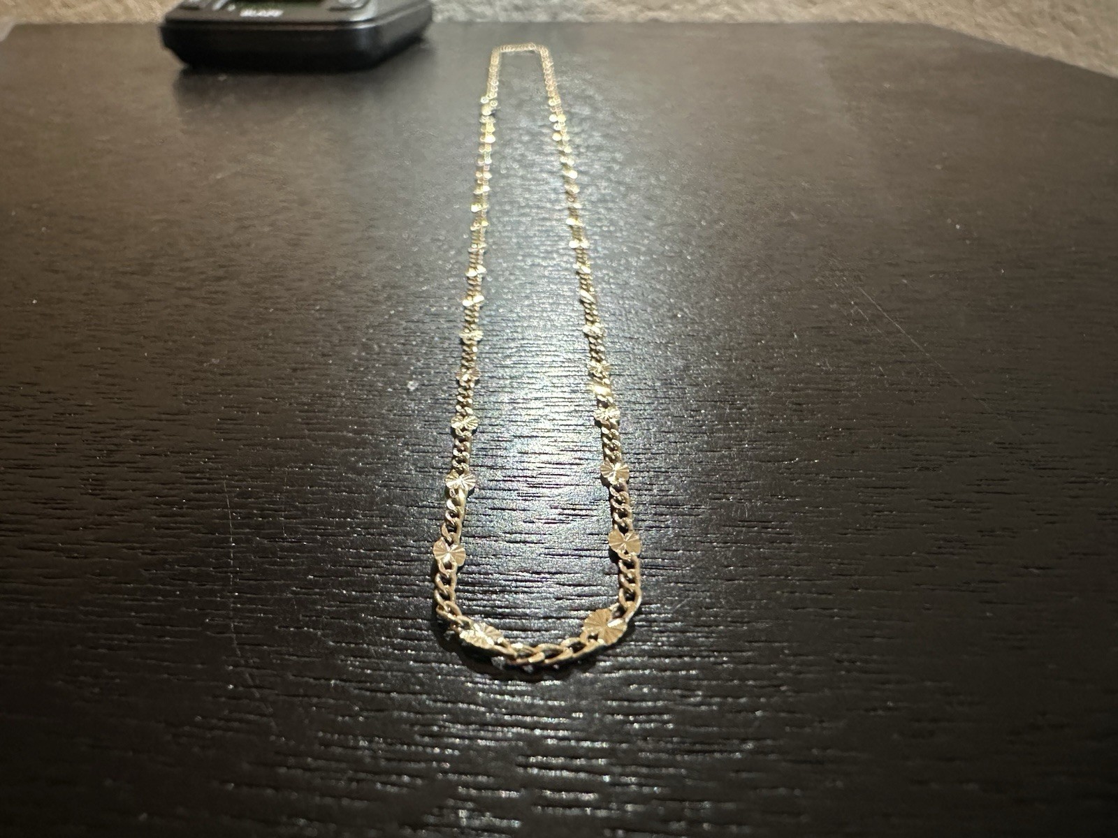 10k Solid Gold Cuban Valentino Chain Necklace, Lobster Clasp, No Stones