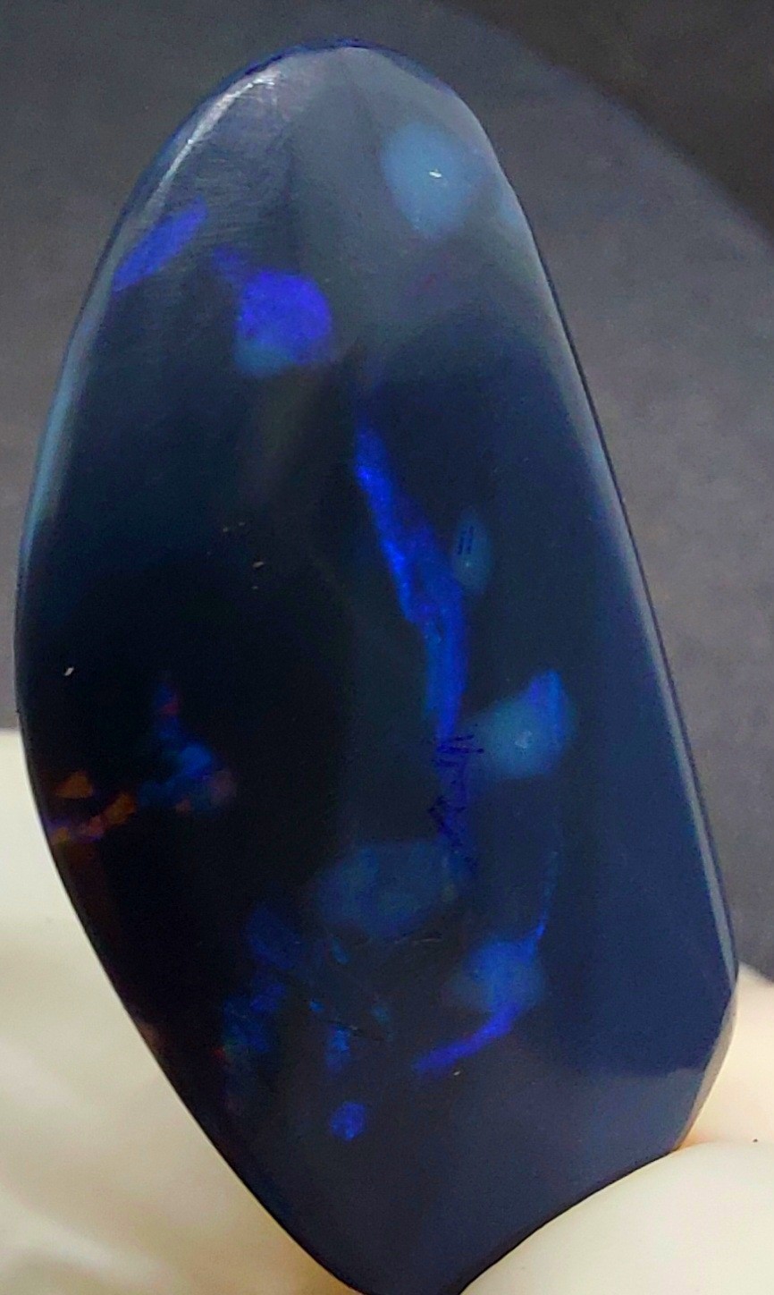 16.31ct Huge Solid Black Opal Lightning Ridge Vibrant Galaxy Polished Pendant✨️