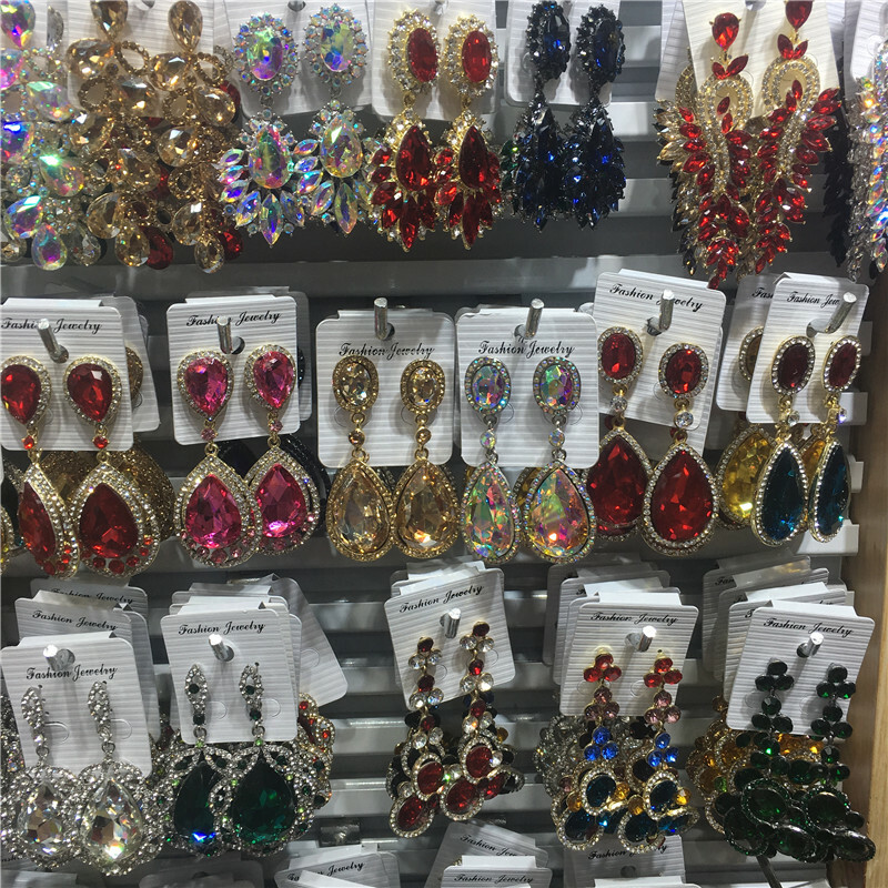 Wholesale12 Pairs Mixed Style Women Luxury Crystal Statement Drop Earrings Party