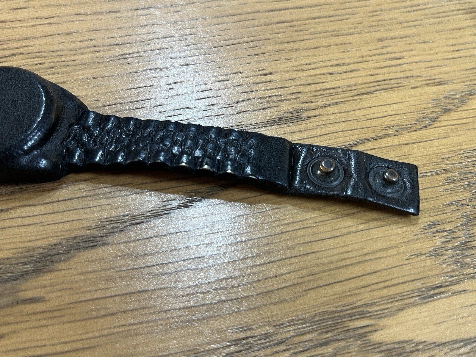 Natalia Brilli Nolex Black Leather Bracelet Good condition with box RARE