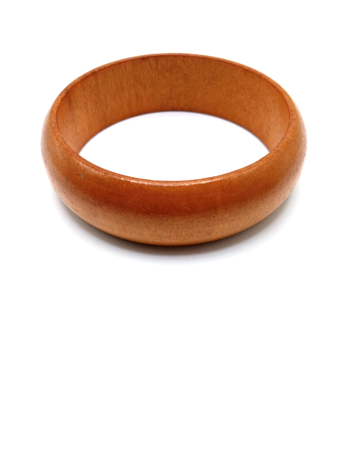 Vtg Boho Wood & Half Wood Lucite Bangle Bracelets w Lg Wood Lucite Hoop Earrings