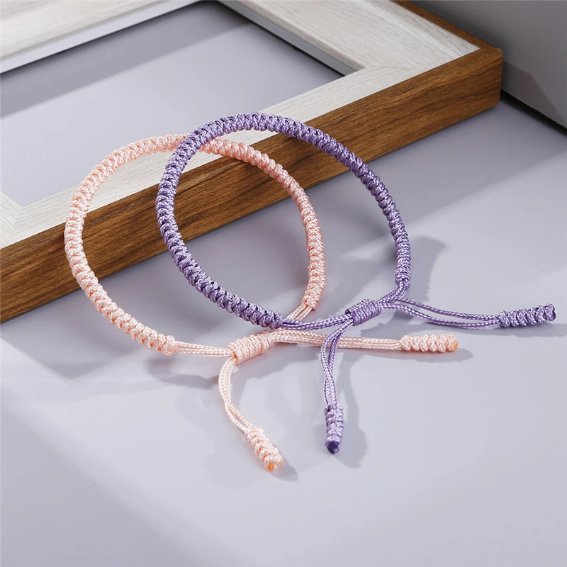 Hot Tibetan Buddhist Braided Bracelet Thread Knots Woven Red Rope Lucky Lover