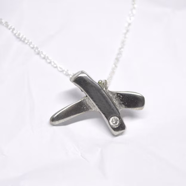 10 Year Anniversary Tin Pendant for Wife Gift UK
