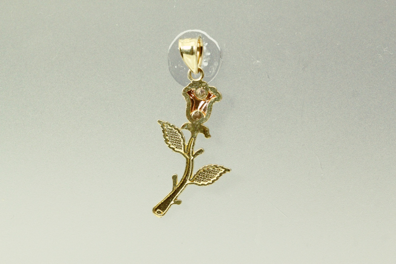 10K Tri-Colored Gold Rose Pendant 1.2 grams (PEN9820)