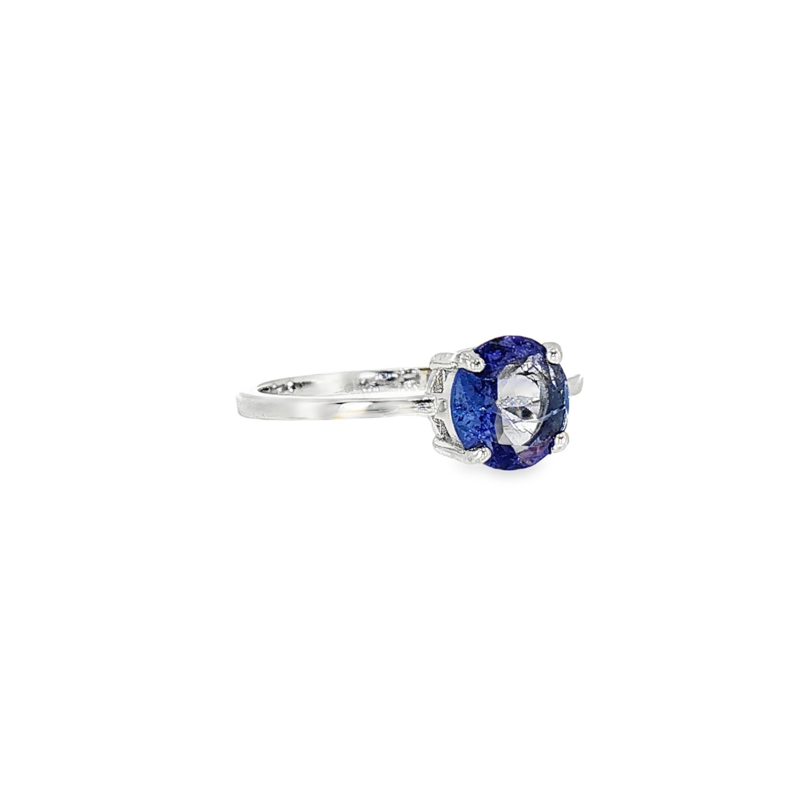 925 Sterling Silver Ring Pear Tanzanite 6x4mm RingSize 8 Gemstone Jewelry