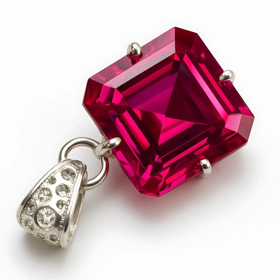 30 Ct Certified Natural Flawless Pink Sapphire 925 Silver Pendant Loose Gemstone
