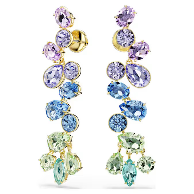 Swarovski Gema drop earrings Mixed cut