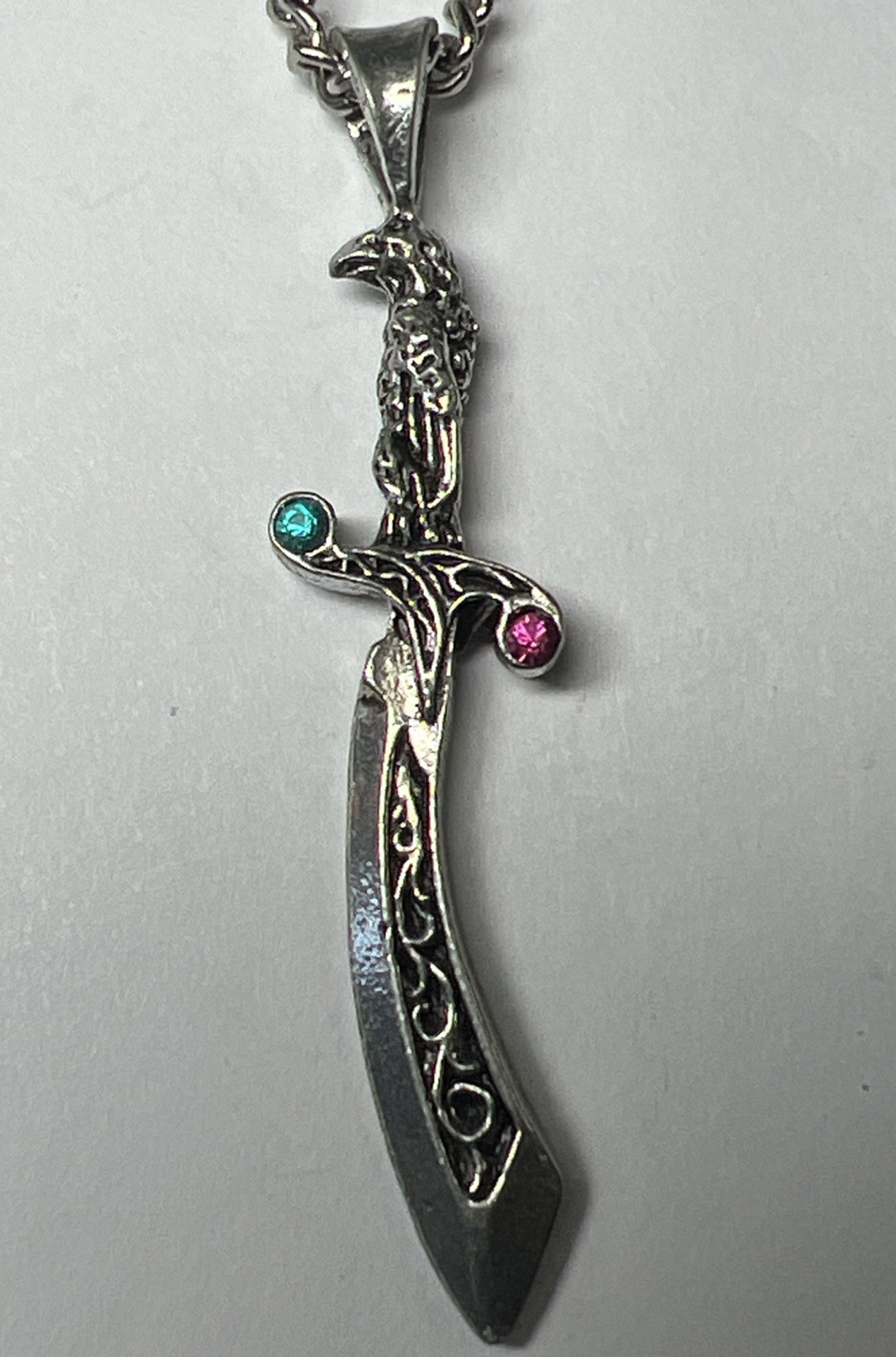 Comstock Creations ~ Weaponry Lead Free Pewter Sword Necklace ~New Old Inventory