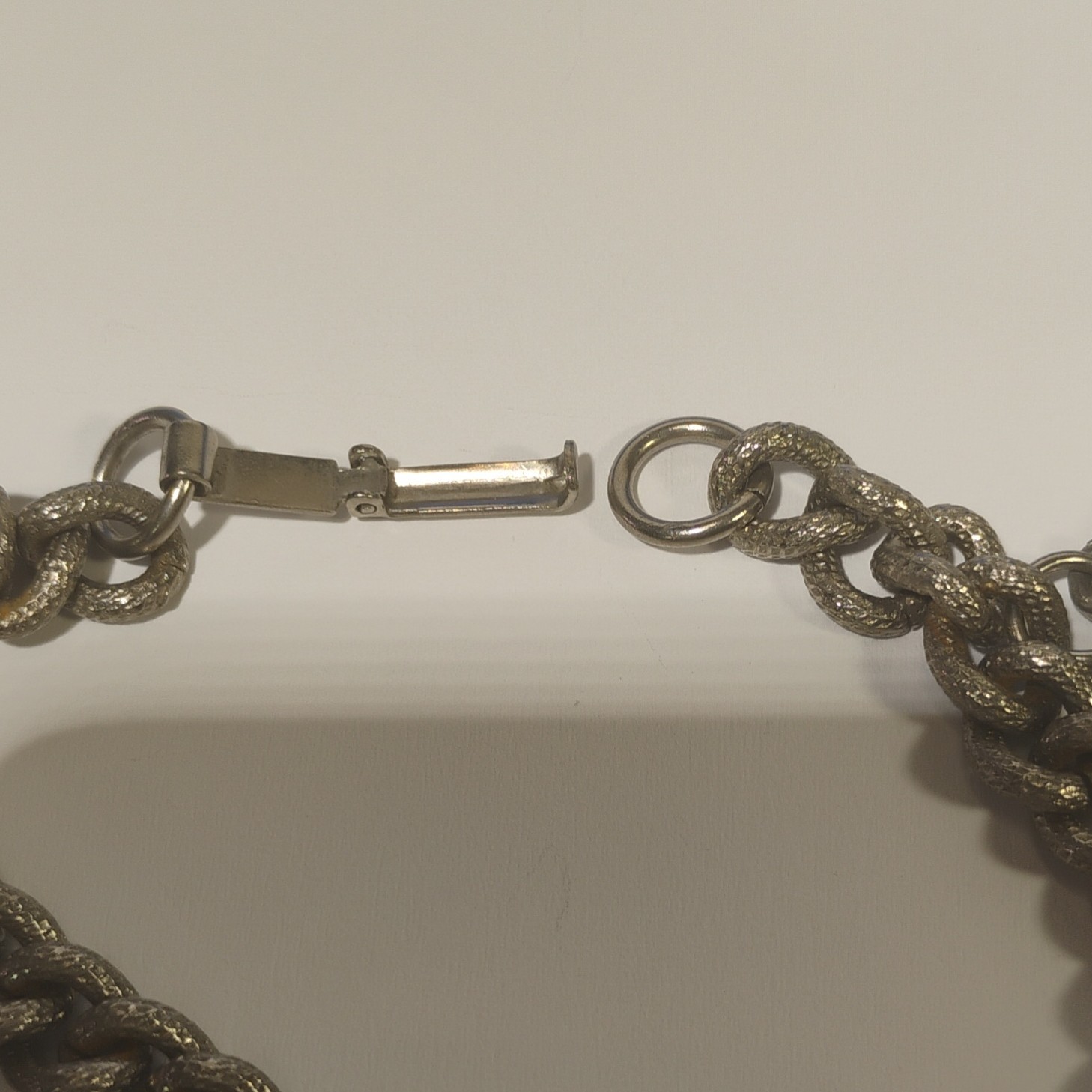 Silver Tone Cable Chain Charm Bracelet Horse Head Dangle Lobster Clasp 7 in