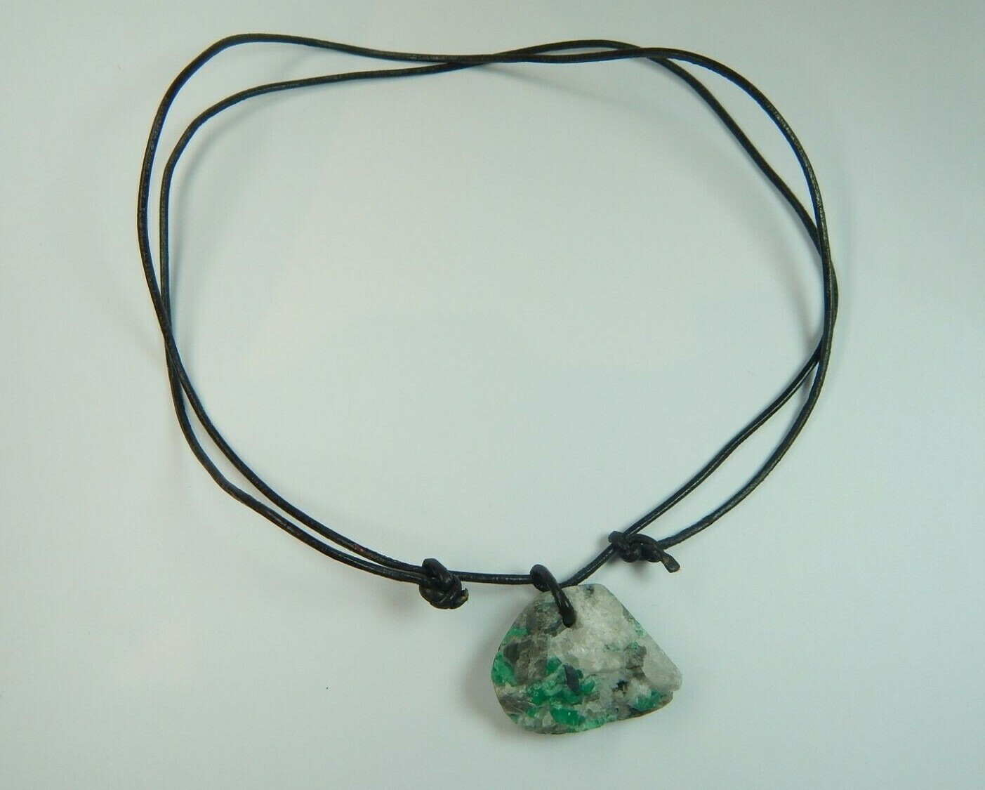 Colombian Emerald Raw Mineral Beryl with crystals 60.00 Cts Cow Leather Muzo Min