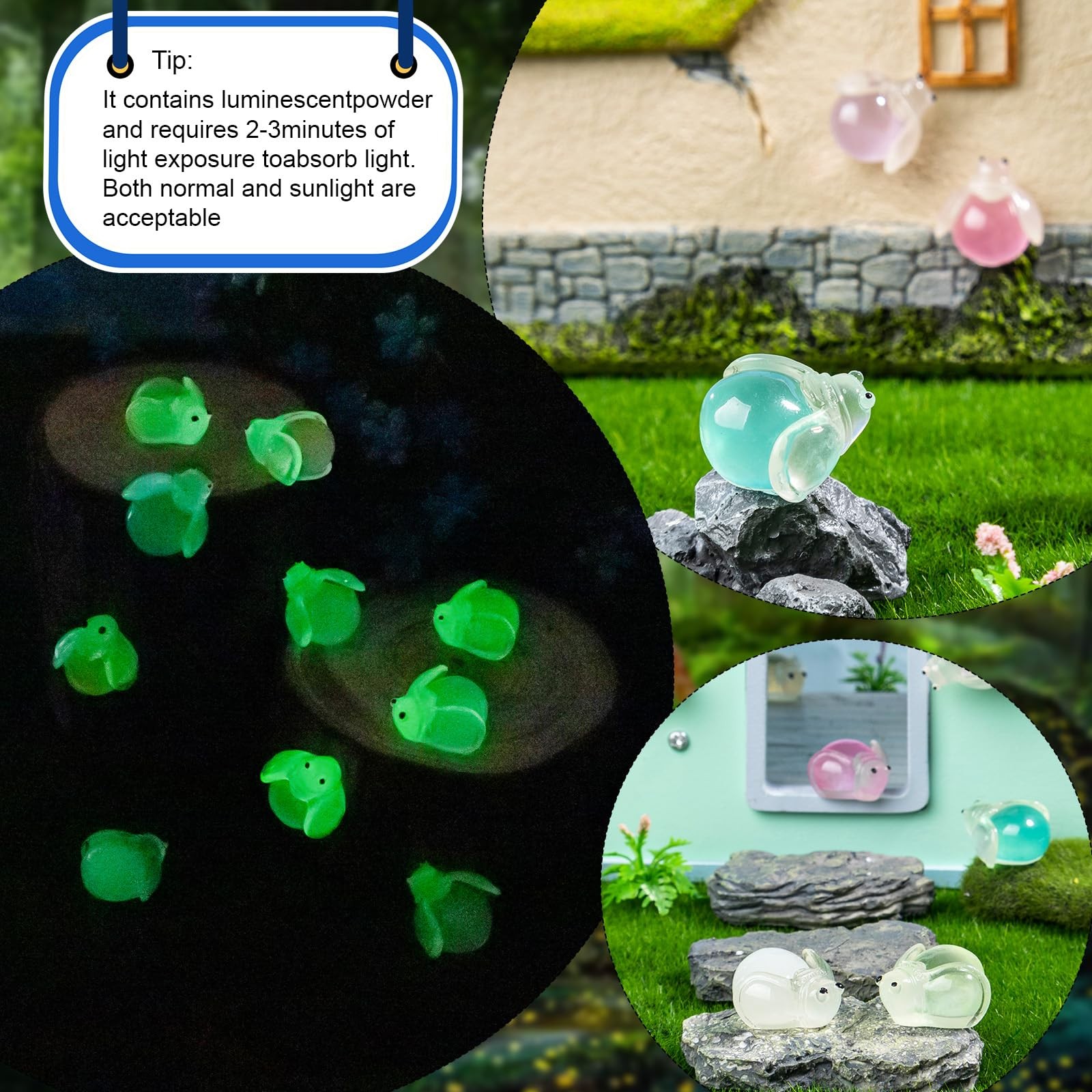 ResinGlow 50pc Firefly Luminous Animals