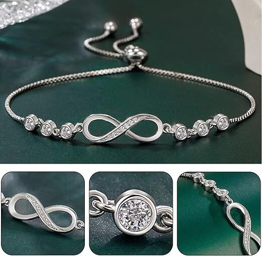 Shield-Maiden Infinity Bracelet for Viking Wife Women Norse Jewelry Always Love