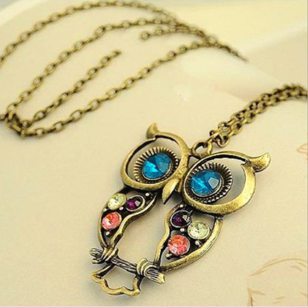 Owl Bronze Retro Bohemian Necklace Chain Women Pendant Jewelry Charm Fashion New