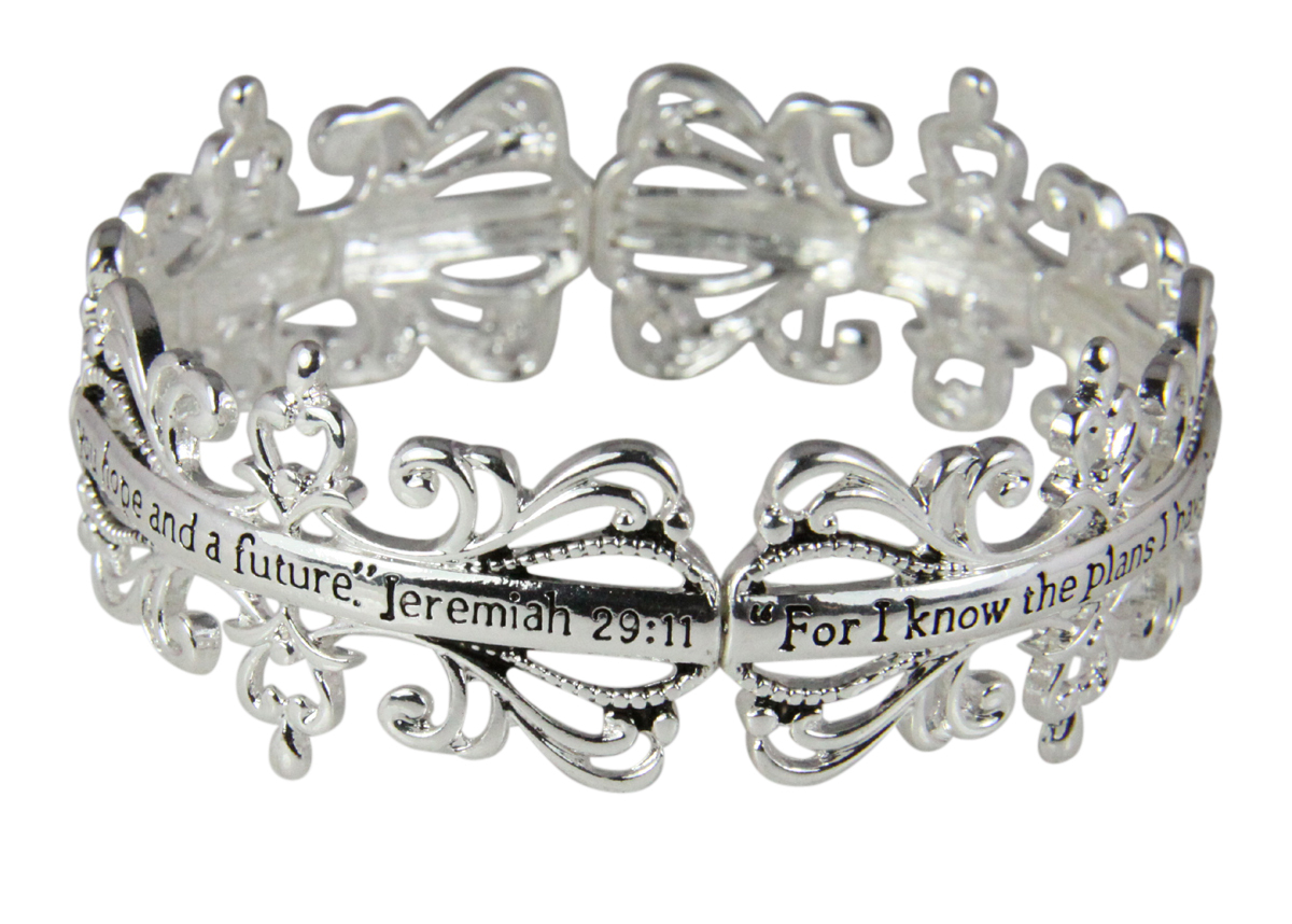 4030723 Jeremiah 29:11 Princess Style Christian Bracelet Religious Bridal Wed
