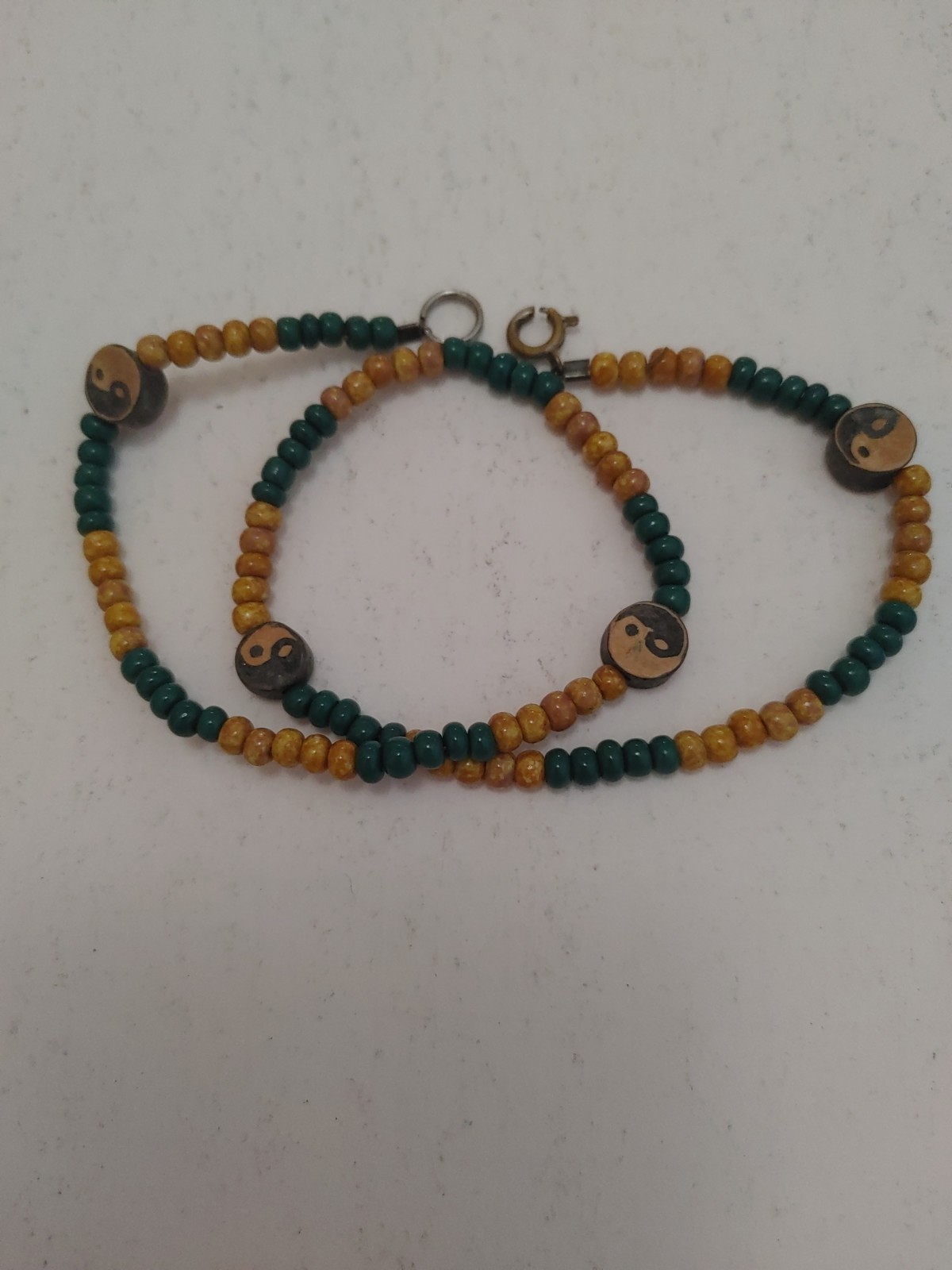 Ying Yang Choker Necklace Surfer 1990s