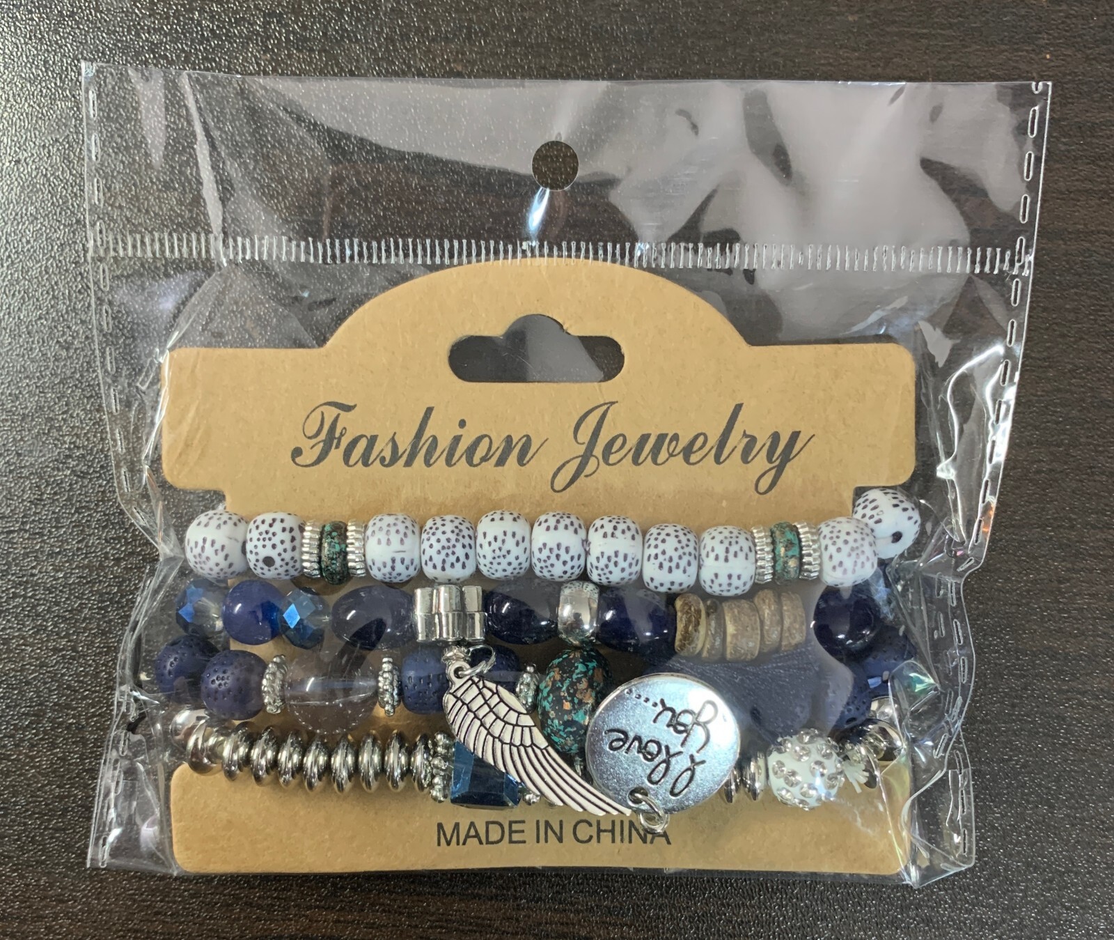 Colorful Beaded Dangle Charm Tassel Cuff Bracelet