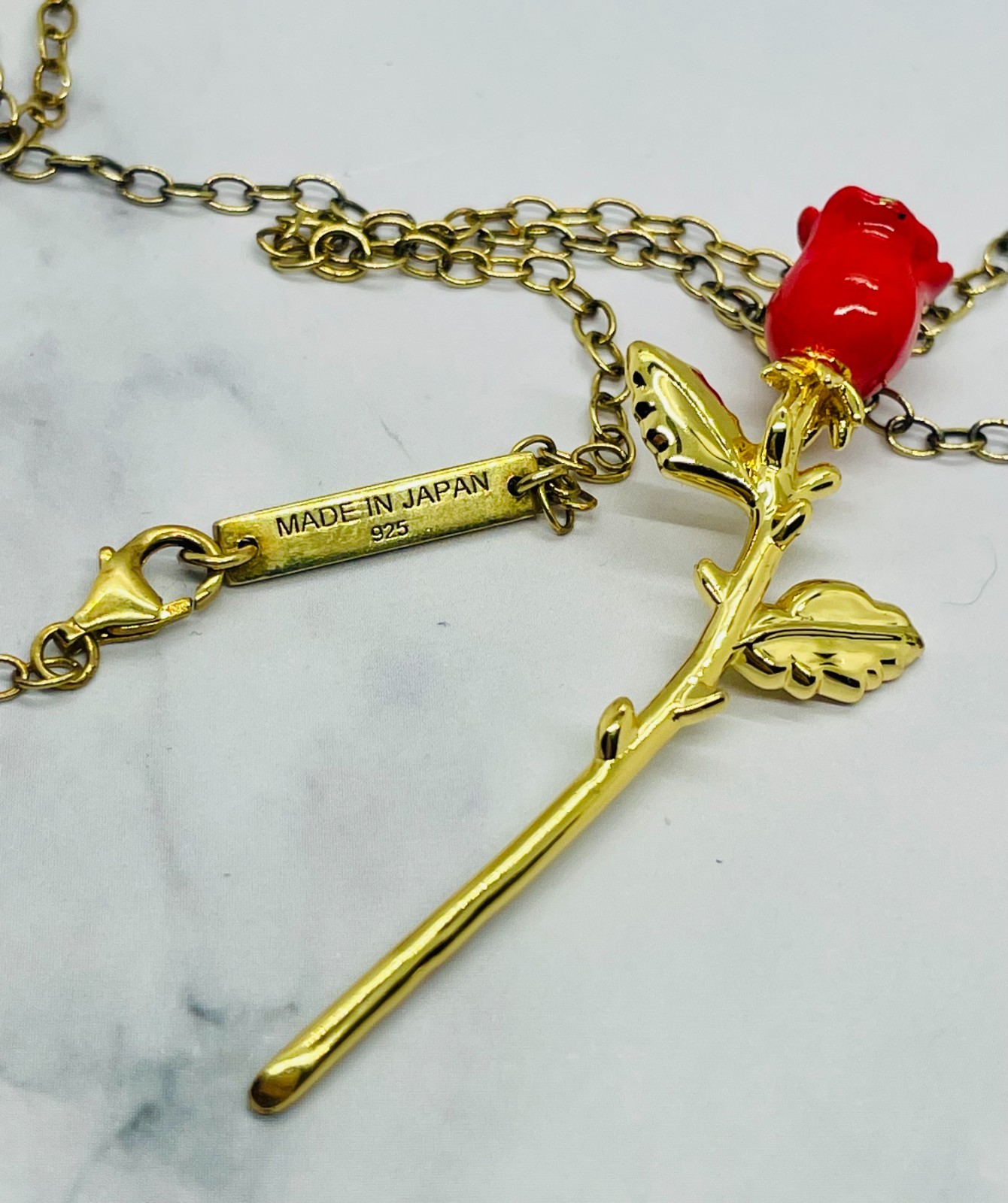 AMBUSH Design Japan Rose Pendant Rare Necklace – Pre owned / MF6234