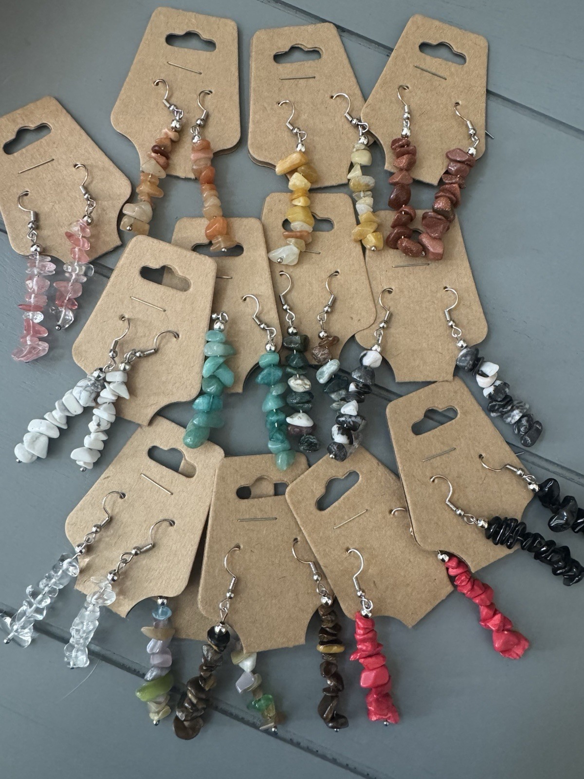 Bohemian Crystal Earrings Various Colors BOHO Fashion Earrings Jewelry