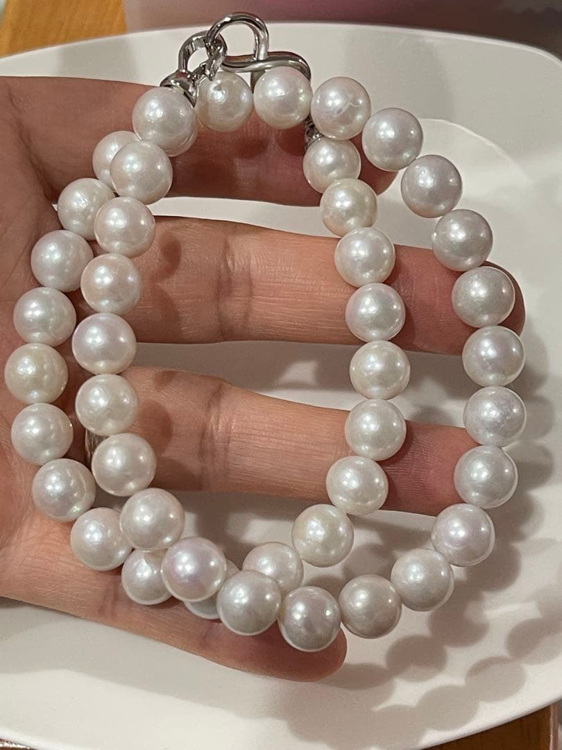 Natural Freshwater Pearl Necklace 7-7.5cm High Quality From Japan