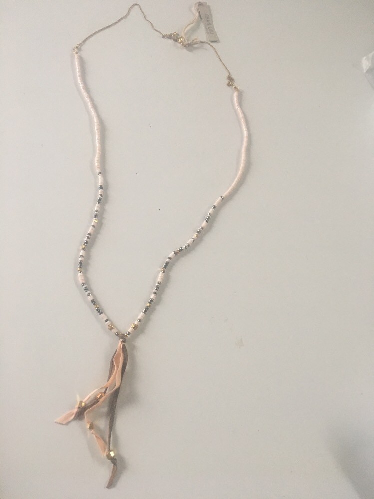 Chan Luu NWT Sterling Silver 18ktGP 32″ pink Mix Semiprecious Stone Necklace