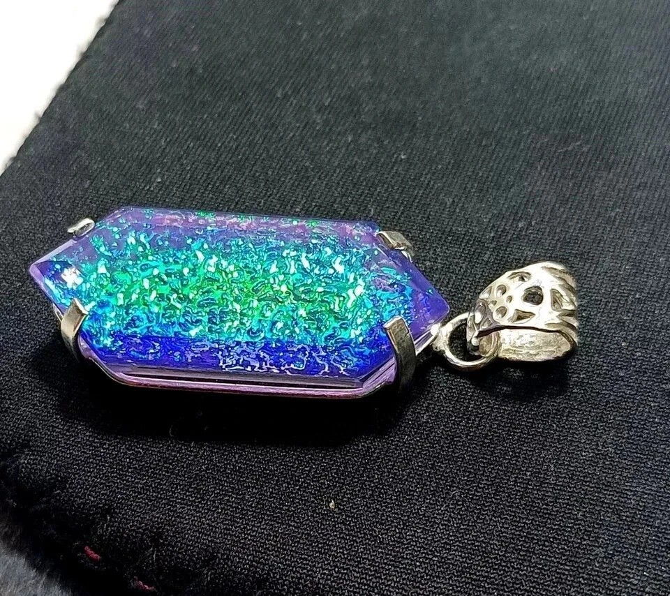 92.54 Ct Natural Doublet Monarch Fire Opal 925 Solid Silver Pendant AAA Gemstone