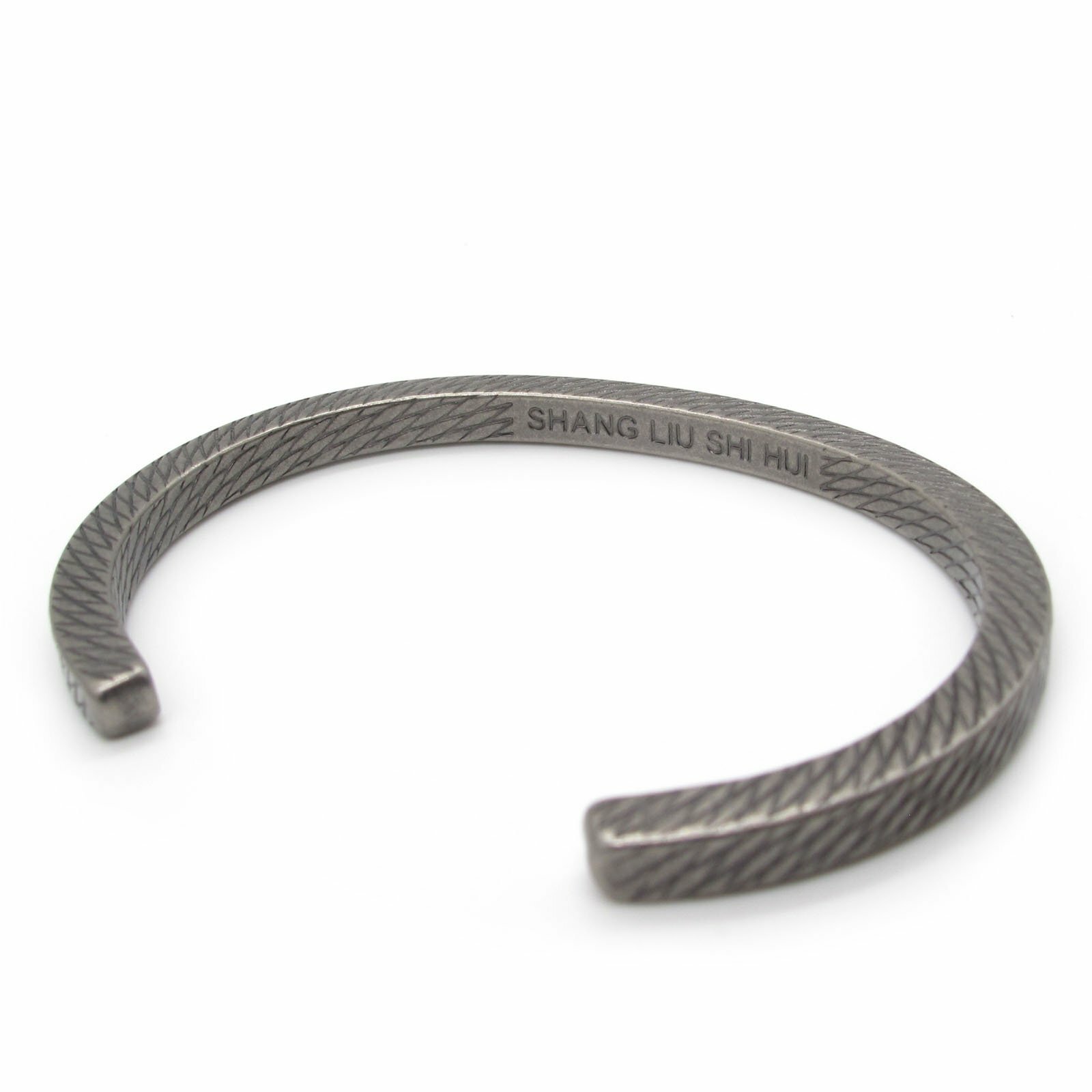 MENDEL Cool Fashion 6.5 Inch Mens Stainless Steel Bangle Bracelet Cuff For Men