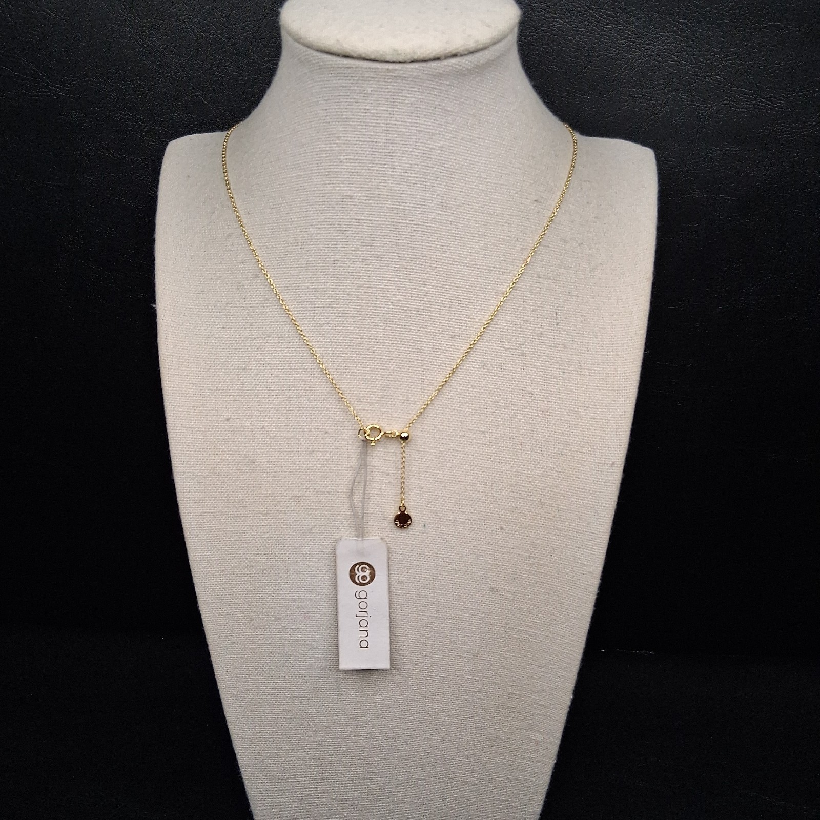 GORJANA Interlinked Ring Necklace Gold Tone NWT. 18.281