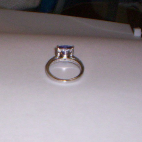 Amethyst Tacori Ring 925 Silver Cushion Cut size?