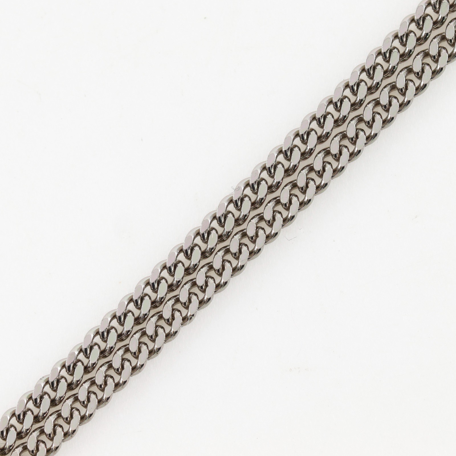 CHANEL COCO Mark ball Necklace Silver metallic/plastic 11.5g Women