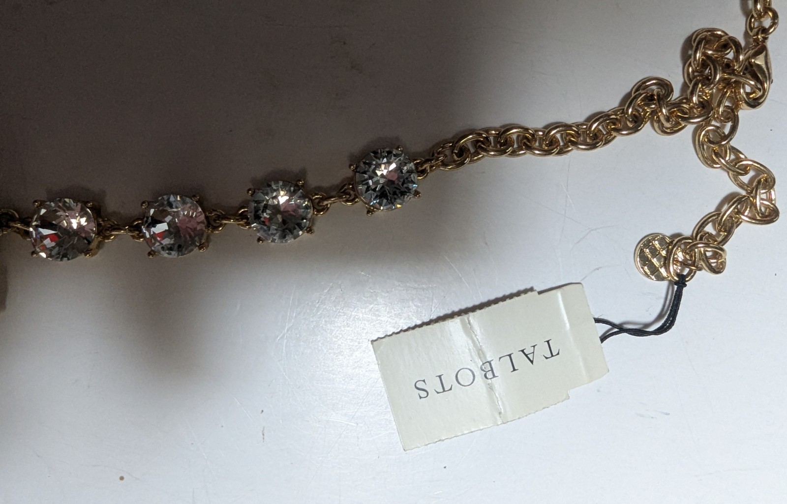 Talbots Canary Yellow Rhinestone Statement Necklace 18 – 21 Inches