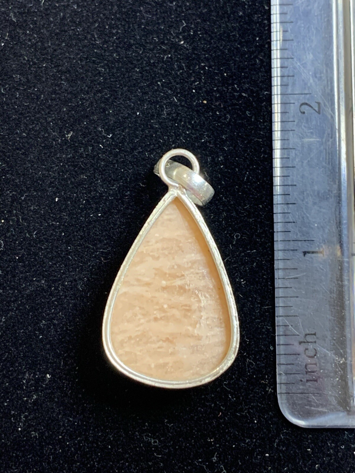 Vintage Enameled Earrings & New Genuine Stone Teardrop 925 Pendant Set