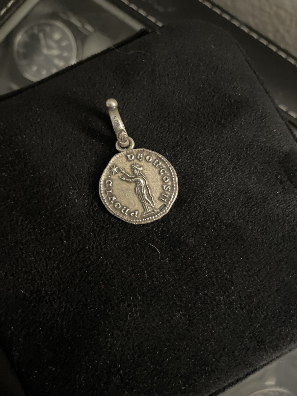 Silver Ancient Coin Pendant Replica