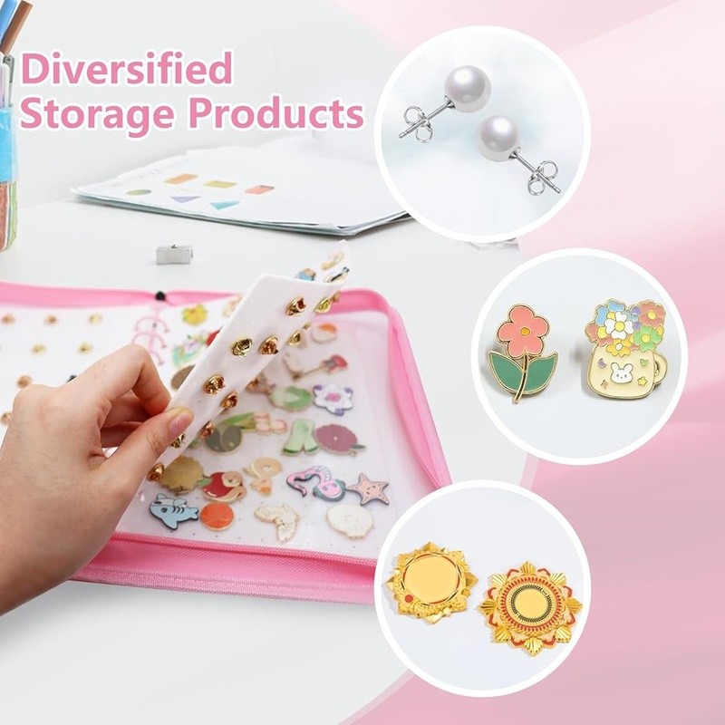 Pin Display Book Portable Brooch Organizer Adjustable Pages 1020 Holes New
