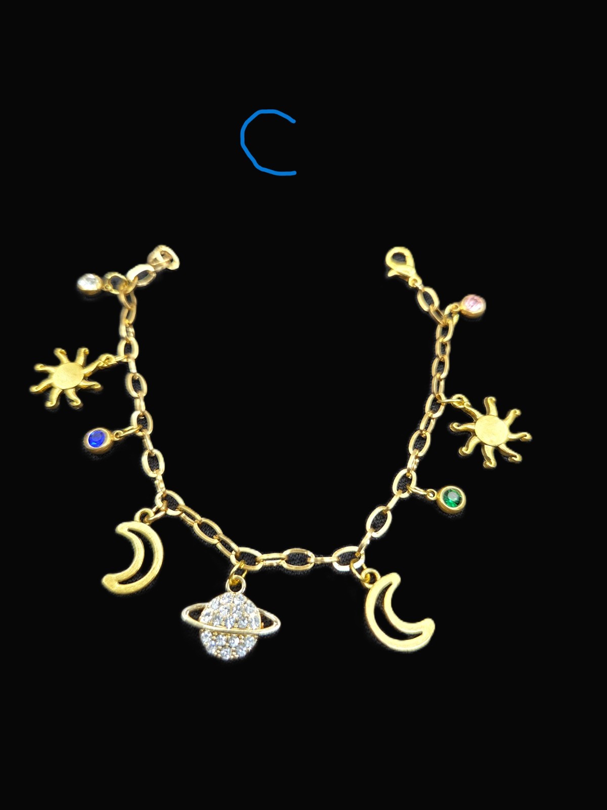 Artisan Made Assorted Gold Tone Celestial Charm Bracelets $8.00 each, you choose