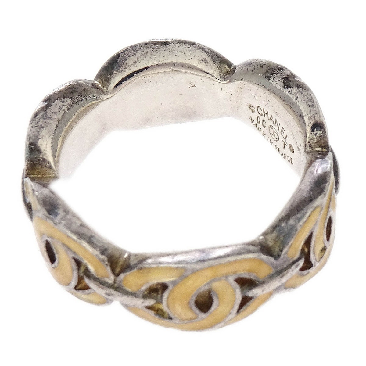 Chanel Ring Silver #52 00T 186596