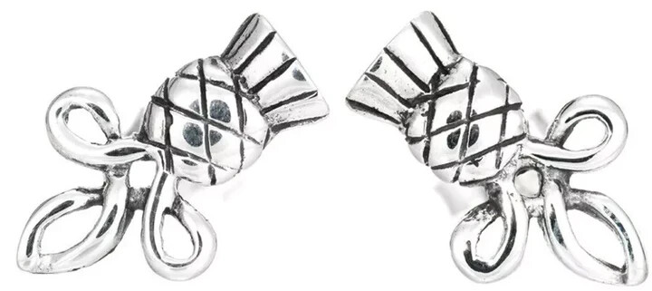 Sterling Silver Thistle Stud Earrings Imported From Scotland