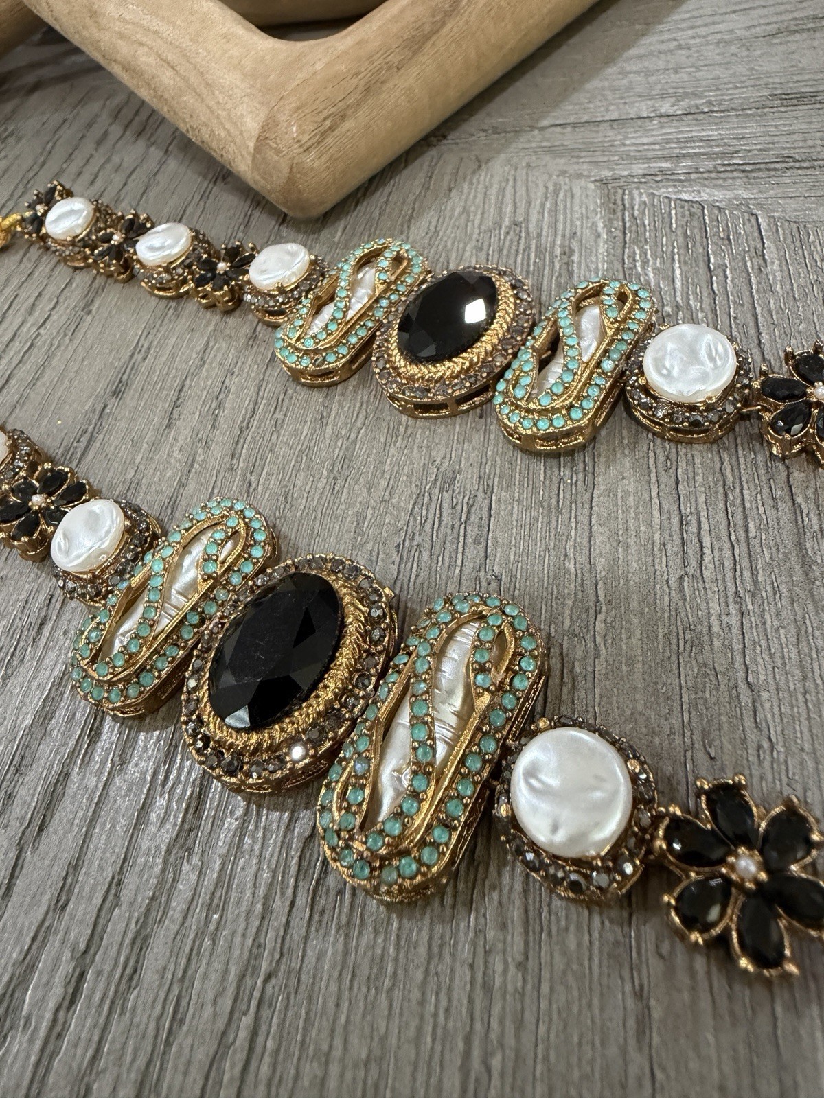 Beautiful Antique Designer Highend Mala Set With Earrings Women Valentine Gift