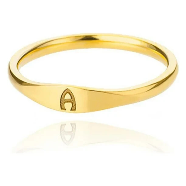 Custom 26 Letter Ring | Gold Initial Band | 925 Sterling Silver Minimalist Rings