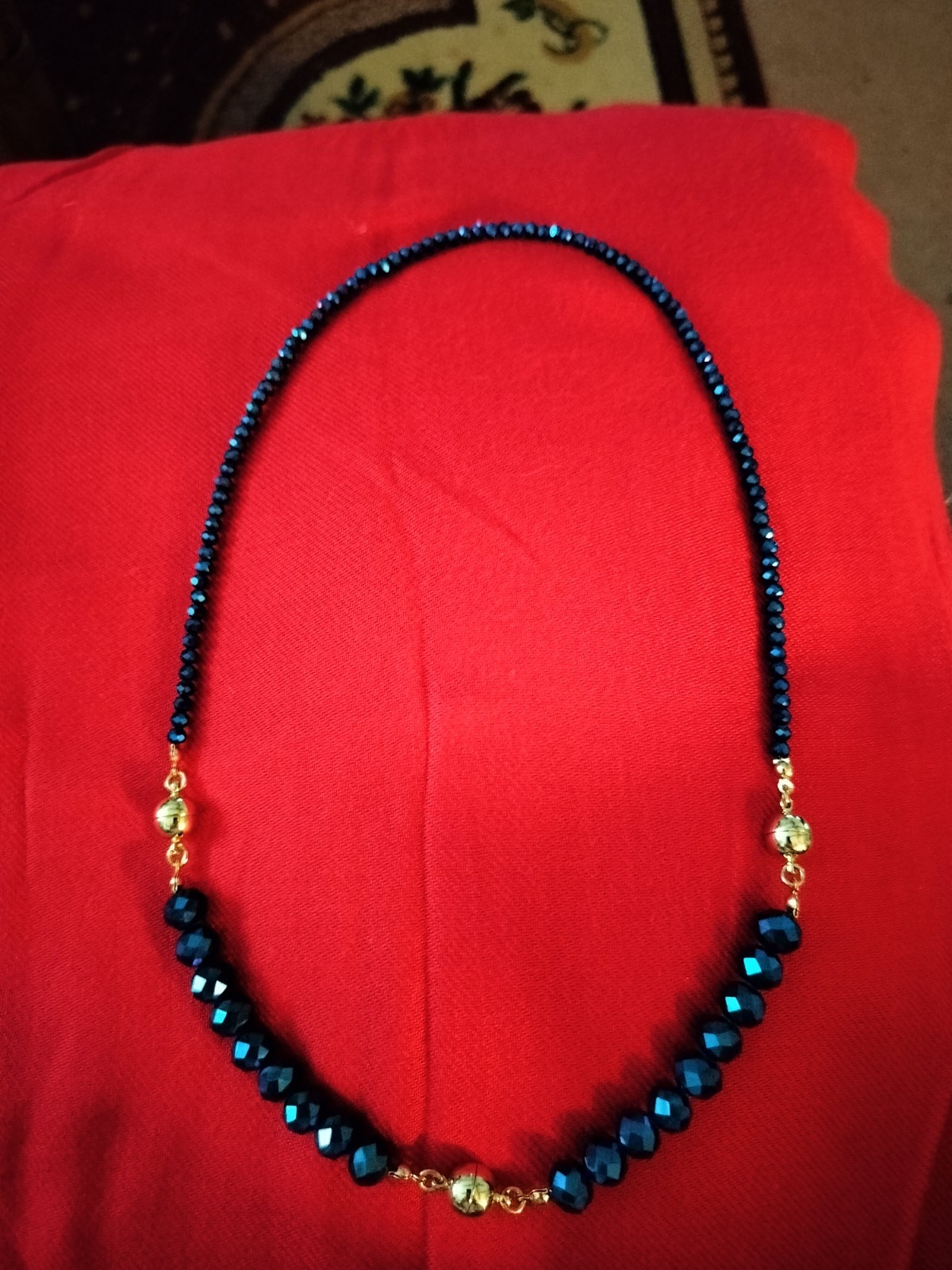 Maria Nicola 10-way Saphire Blue Necklace.