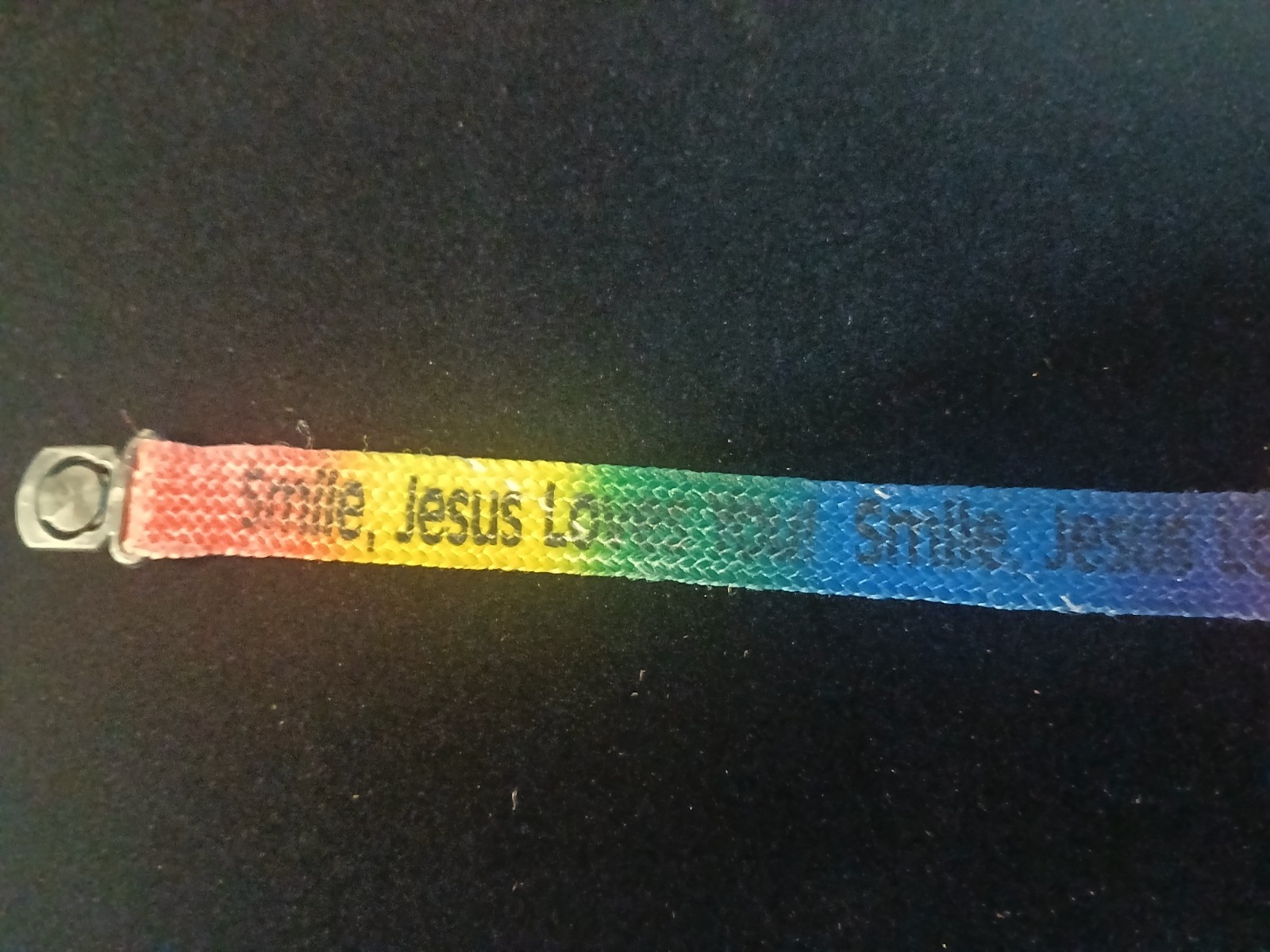 1992 Jesus loves me nylon bracelet