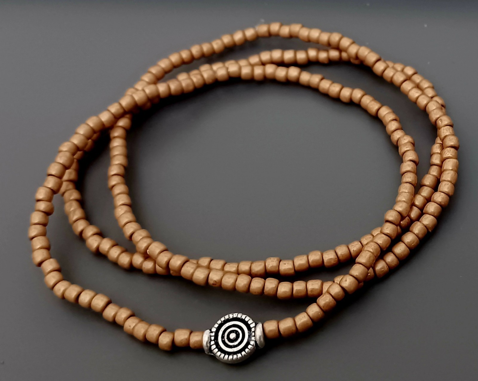 Golden Fleece Matte 3 Piece Set Beaded Stretch Toho Seed Beads Bracelets – New