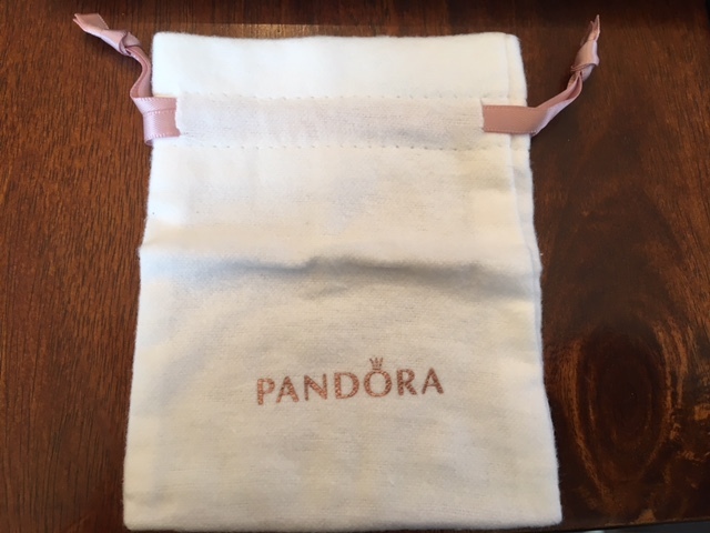 Pandora Gift Bag Anti tarnish Genuine White Pouch 3″ x 4″ BRAND NEW Rose Gold
