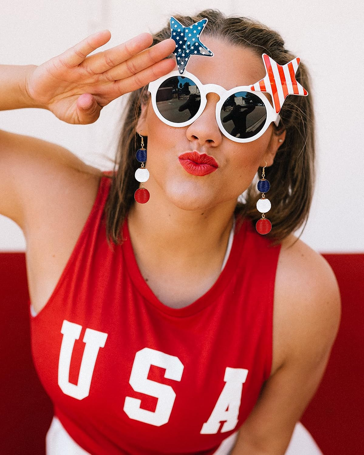 15 Pairs 4Th of July Stud Earrings Set for Teens Girls Women | Cute American Fla