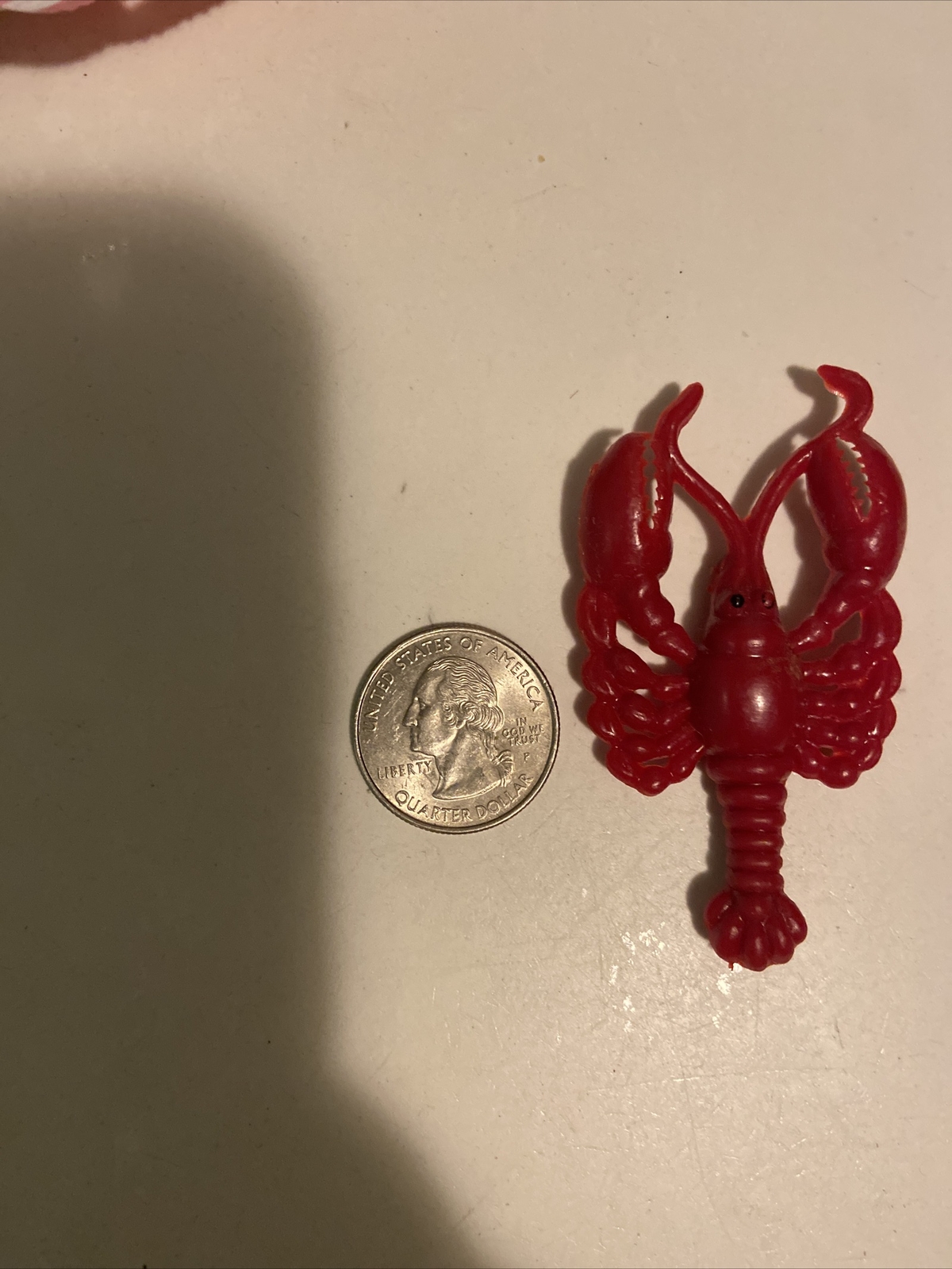 Vtg HUGE 1950’s Red Maine Lobster Souvenir BEACH Unusual Plastic Brooch pin