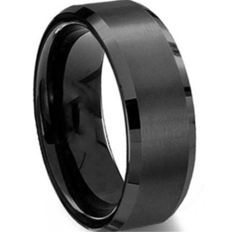 Mens Womens Charm Circle Ring Pendant Silver Stainless Steel Chain Necklace