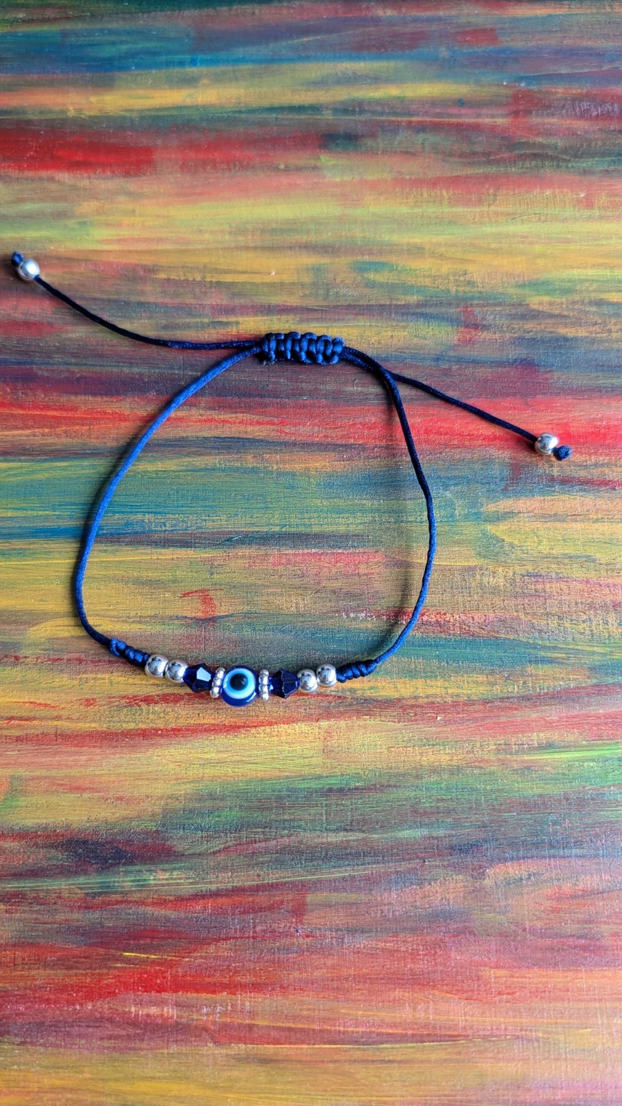 X1 bead Evil eye bracelet protection from negitve energy. promote good luck.