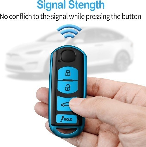 Key Fob Cover, Special Soft TPU Key Case Cover Protector Compatibl Color: Blue