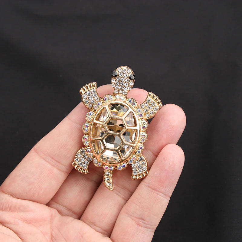 Women Men Unisex Tortoise Lover Brooch Fashion Animal Pins Badge Jewelry